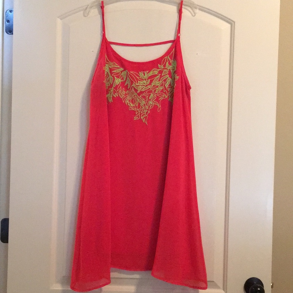 Flowy Dress with Embroidered Detail